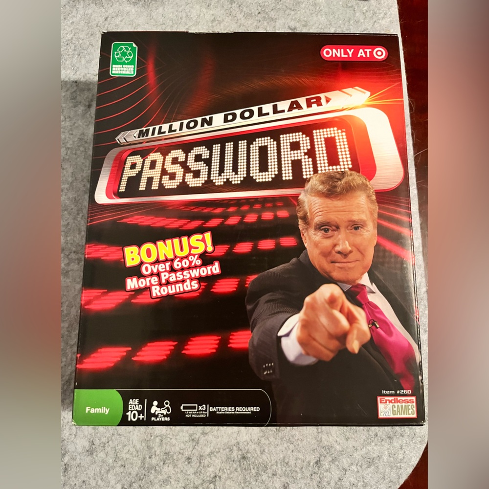 Million Dollar Password Board Game